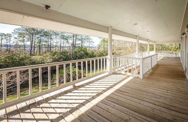 view of wooden terrace