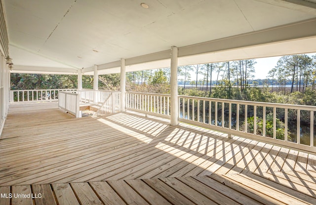 view of wooden terrace