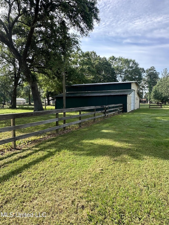 19728 Hwy 63, Moss Point, MS 39562 - view of yard with an outdoor structure and a pole building