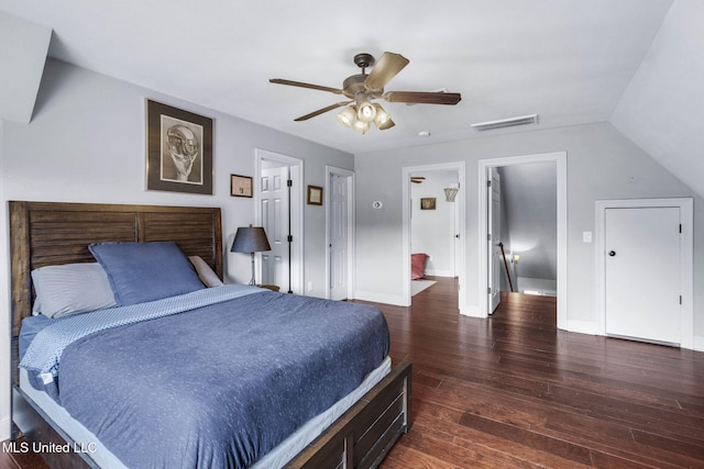 101 Marion Dr, Clinton, MS 39056 - bedroom featuring wood finished floors, baseboards, and ceiling fan