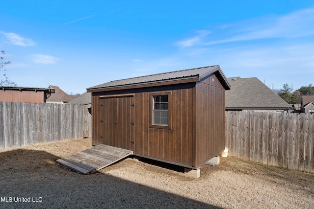 view of outbuilding