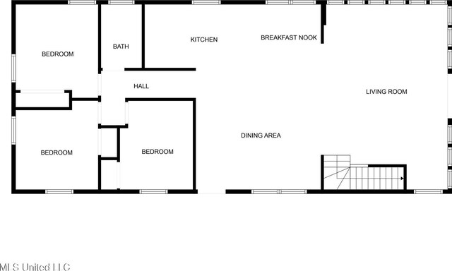 6085 Shawnee St, Kiln, MS 39556 - property floor plan
