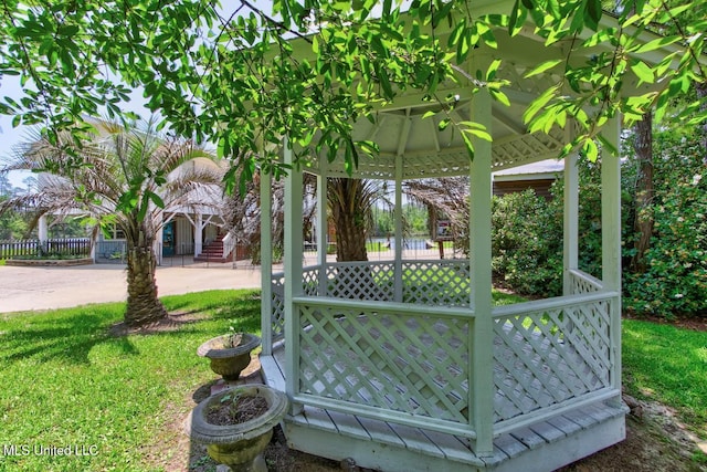 6085 Shawnee St, Kiln, MS 39556 - view of yard with a gazebo