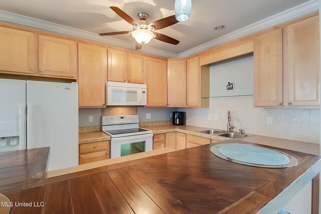 1515 E Beach Blvd Unit 105, Pass Christian, MS 39571 - laundry area with stacked washer and clothes dryer, crown molding, visible vents, baseboards, and light tile patterned flooring