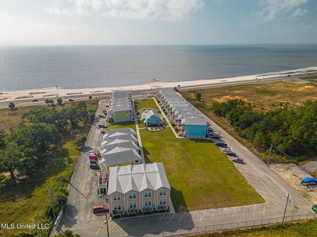 1515 E Beach Blvd Unit 105, Pass Christian, MS 39571 - bird's eye view featuring a water view