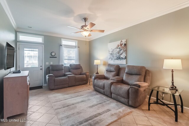 1515 E Beach Blvd Unit 105, Pass Christian, MS 39571 - full bath featuring toilet, vanity, ornamental molding, tile patterned floors, and baseboards