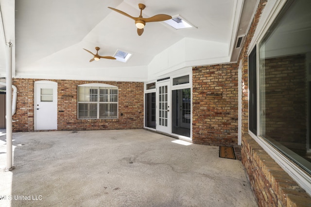 429 Linda Dr, Biloxi, MS 39531 - view of patio featuring a ceiling fan and french doors