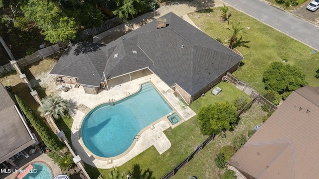 429 Linda Dr, Biloxi, MS 39531 - aerial overview of property's location with a pool area