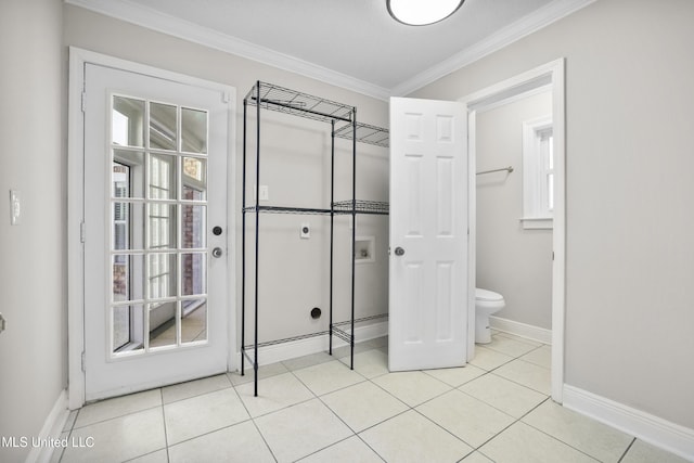 429 Linda Dr, Biloxi, MS 39531 - bathroom featuring crown molding and tile patterned flooring