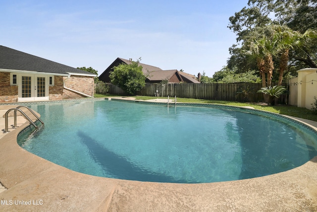 429 Linda Dr, Biloxi, MS 39531 - view of pool with french doors and a fenced backyard