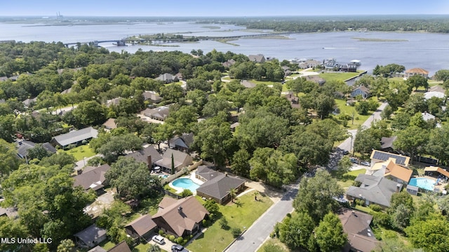 429 Linda Dr, Biloxi, MS 39531 - aerial overview of property's location with a nearby body of water