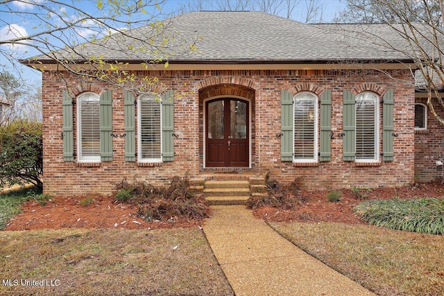 exterior space with french doors