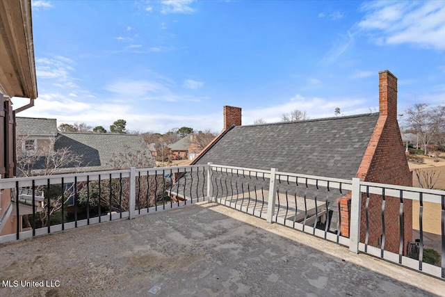 view of patio / terrace featuring a balcony