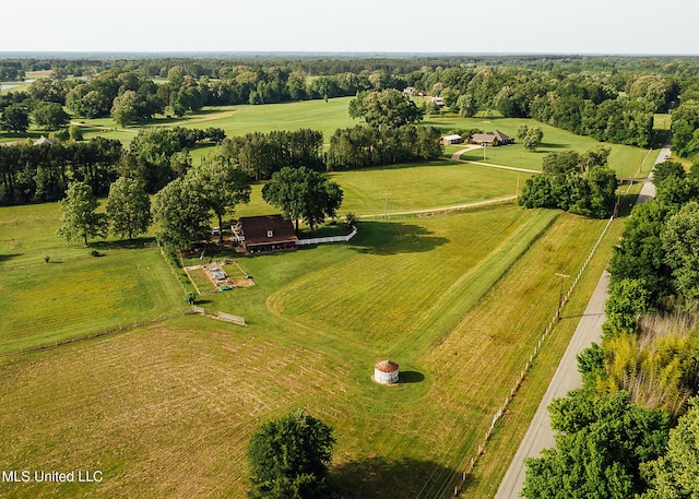 103 Hidden Lake Rd, Flora, MS 39071 - aerial view of sparsely populated area featuring agricultural land