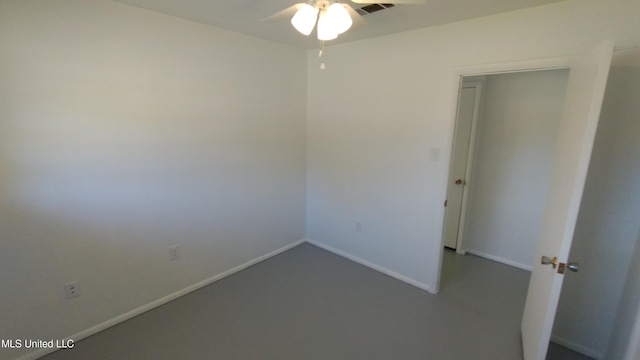 2610 Demaret Dr, Gulfport, MS 39507 - unfurnished room with a ceiling fan, baseboards, and carpet floors
