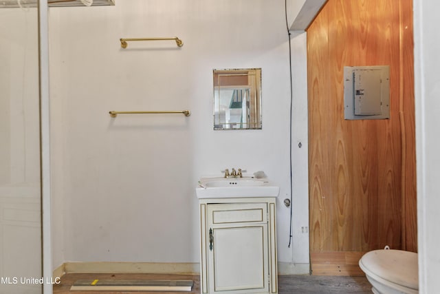 3902 Pascagoula St, Pascagoula, MS 39567 - bathroom featuring vanity, toilet, and electric panel