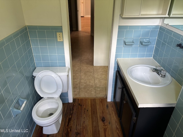 232 Renfroe Rd, Canton, MS 39046 - half bathroom with tile walls and vanity