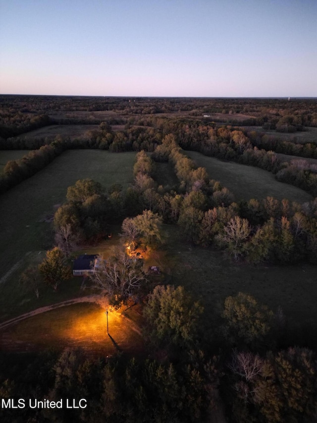 232 Renfroe Rd, Canton, MS 39046 - aerial view at dusk