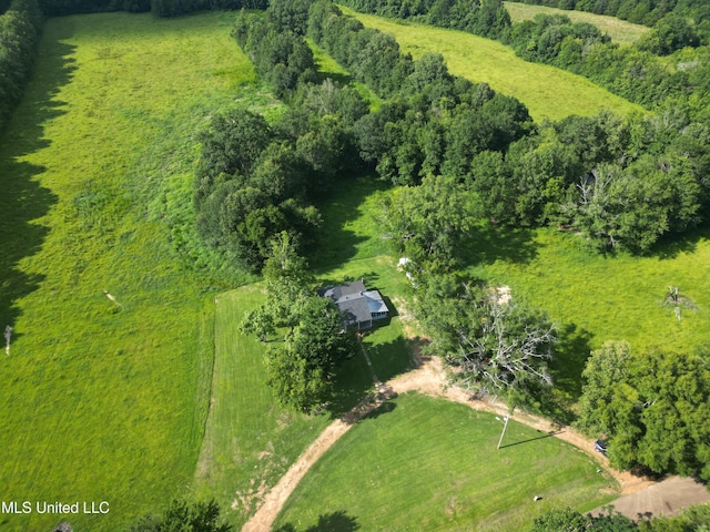232 Renfroe Rd, Canton, MS 39046 - aerial view of a heavily wooded area