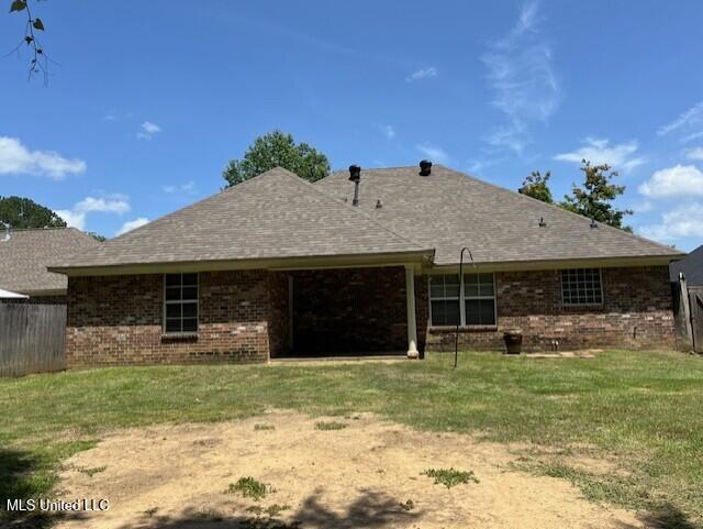 104 Blackstone Cir, Brandon, MS 39047 - back of property with brick siding and a shingled roof