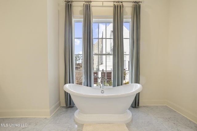 bathroom with a bathing tub