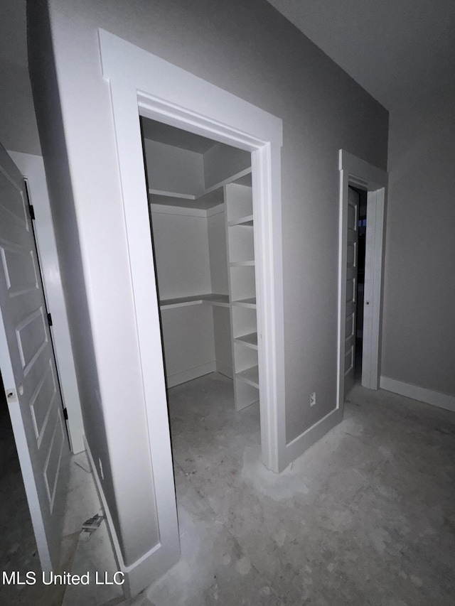 view of closet