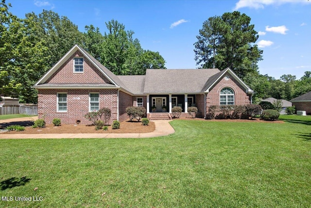 2003 Canterbury Pl W, Brandon, MS 39042 - view of front of property with brick siding and covered porch