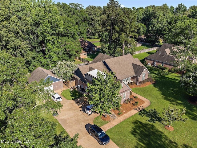2003 Canterbury Pl W, Brandon, MS 39042 - drone / aerial view of a heavily wooded area