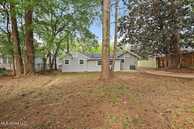4560 Meadowridge Dr, Jackson, MS 39206 - exterior space featuring central air condition unit and fence