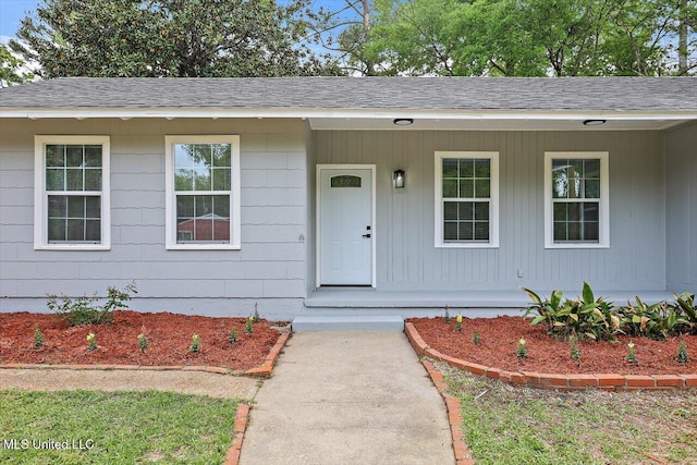 4560 Meadowridge Dr, Jackson, MS 39206 - property entrance with a shingled roof