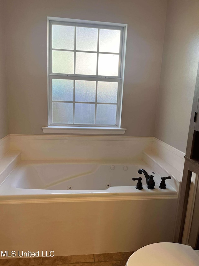 bathroom featuring a bathtub