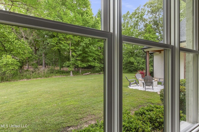 302 Covington Cv, Madison, MS 39110 - view of green lawn with a patio area