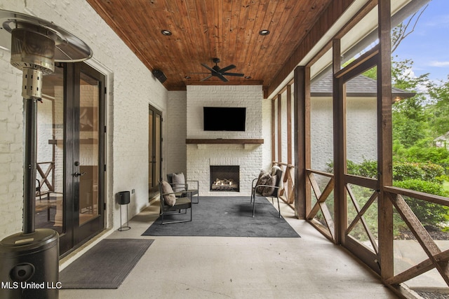 302 Covington Cv, Madison, MS 39110 - sunroom featuring french doors