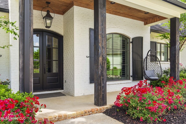 302 Covington Cv, Madison, MS 39110 - entrance to property with french doors and a porch