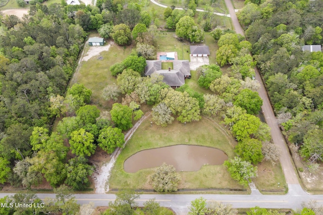 421 Starling Dr, Slidell, LA 70461 - bird's eye view with a water view