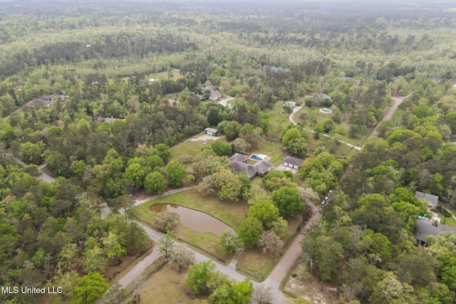 421 Starling Dr, Slidell, LA 70461 - bird's eye view with a forest view