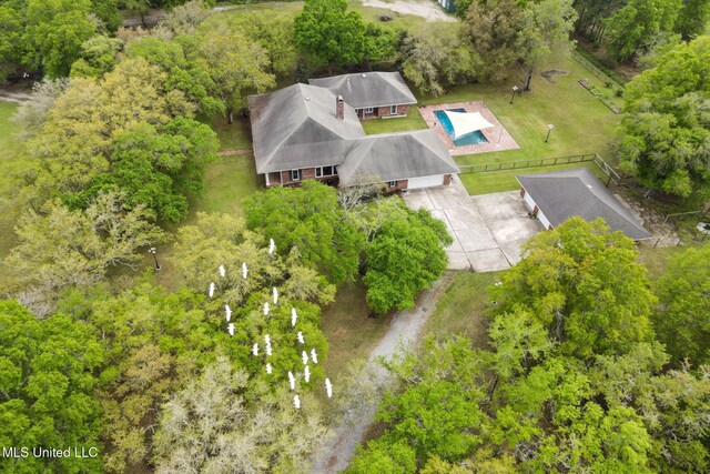 421 Starling Dr, Slidell, LA 70461 - birds eye view of property