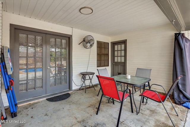 view of patio / terrace with french doors