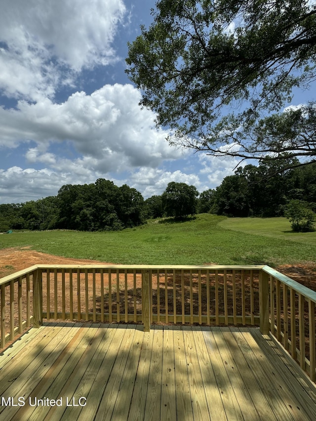 10 E Twin Oaks Ln, Carriere, MS 39426 - deck with a lawn