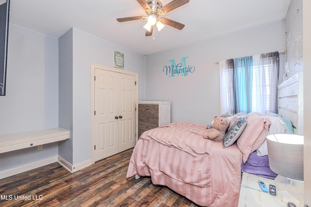 127 Palin Dr, Madison, MS 39110 - bedroom featuring wood finished floors and a ceiling fan