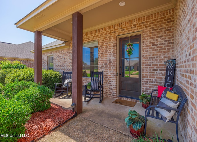 127 Palin Dr, Madison, MS 39110 - doorway to property with brick siding