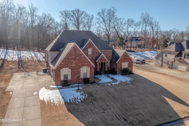 view of property with a garage