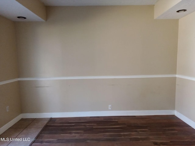 9219 Anding Oil City Rd, Bentonia, MS 39040 - empty room featuring wood finished floors and baseboards