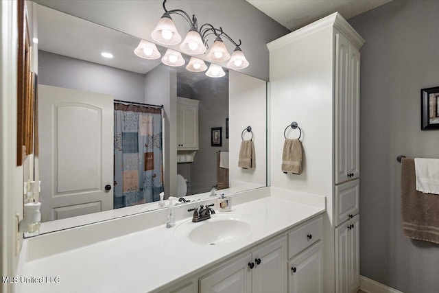 bathroom featuring vanity