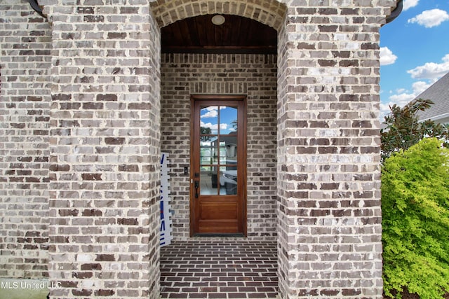 119 Shore View Dr, Madison, MS 39110 - doorway to property featuring brick siding
