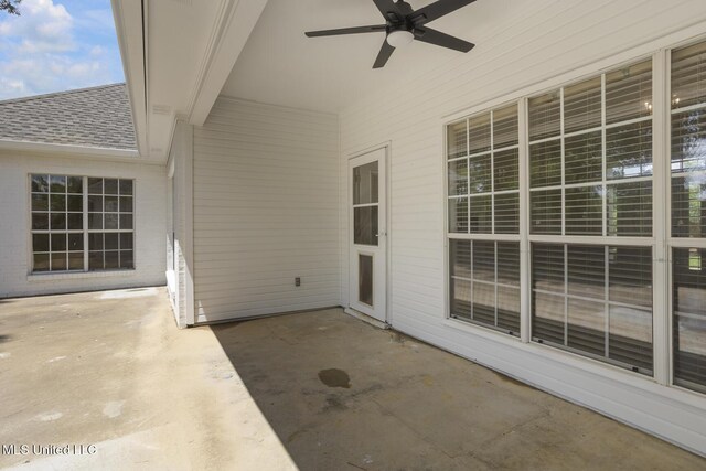 119 Middle Field Dr, Canton, MS 39046 - view of patio / terrace featuring ceiling fan