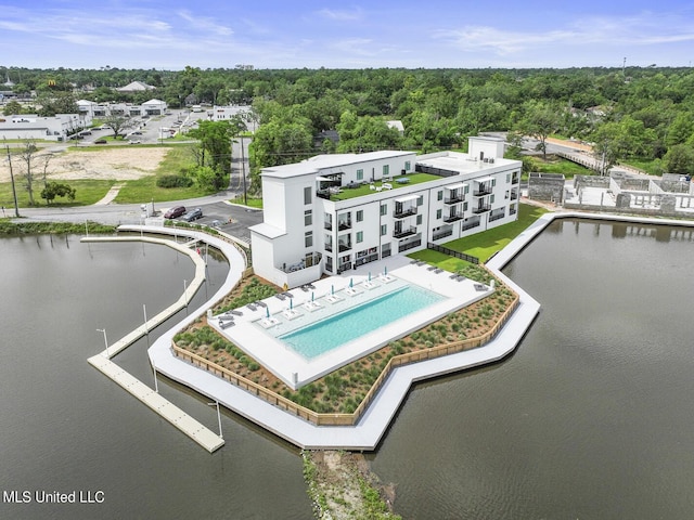 1302 Magnolia St Unit 109, Gulfport, MS 39501 - bird's eye view featuring a water view