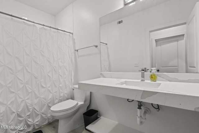 1302 Magnolia St Unit 109, Gulfport, MS 39501 - bathroom featuring a sink, toilet, and visible vents