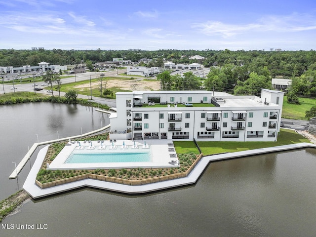 1302 Magnolia St Unit 109, Gulfport, MS 39501 - birds eye view of property with a water view