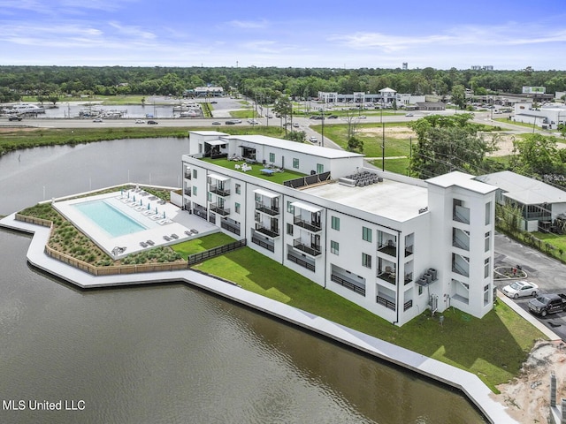 1302 Magnolia St Unit 109, Gulfport, MS 39501 - drone / aerial view featuring a water view